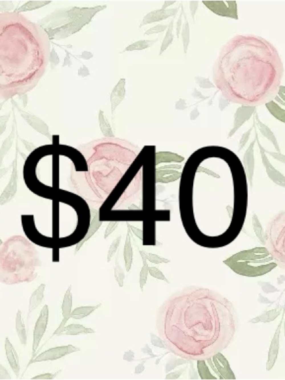 $40 STARTS - LIVE LISTING